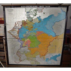Deutschland 1815 - 1918 Deutschland im Zeitalter Nationaler Einigung und Sozialer Bewegung (Large Pull Down Map)
